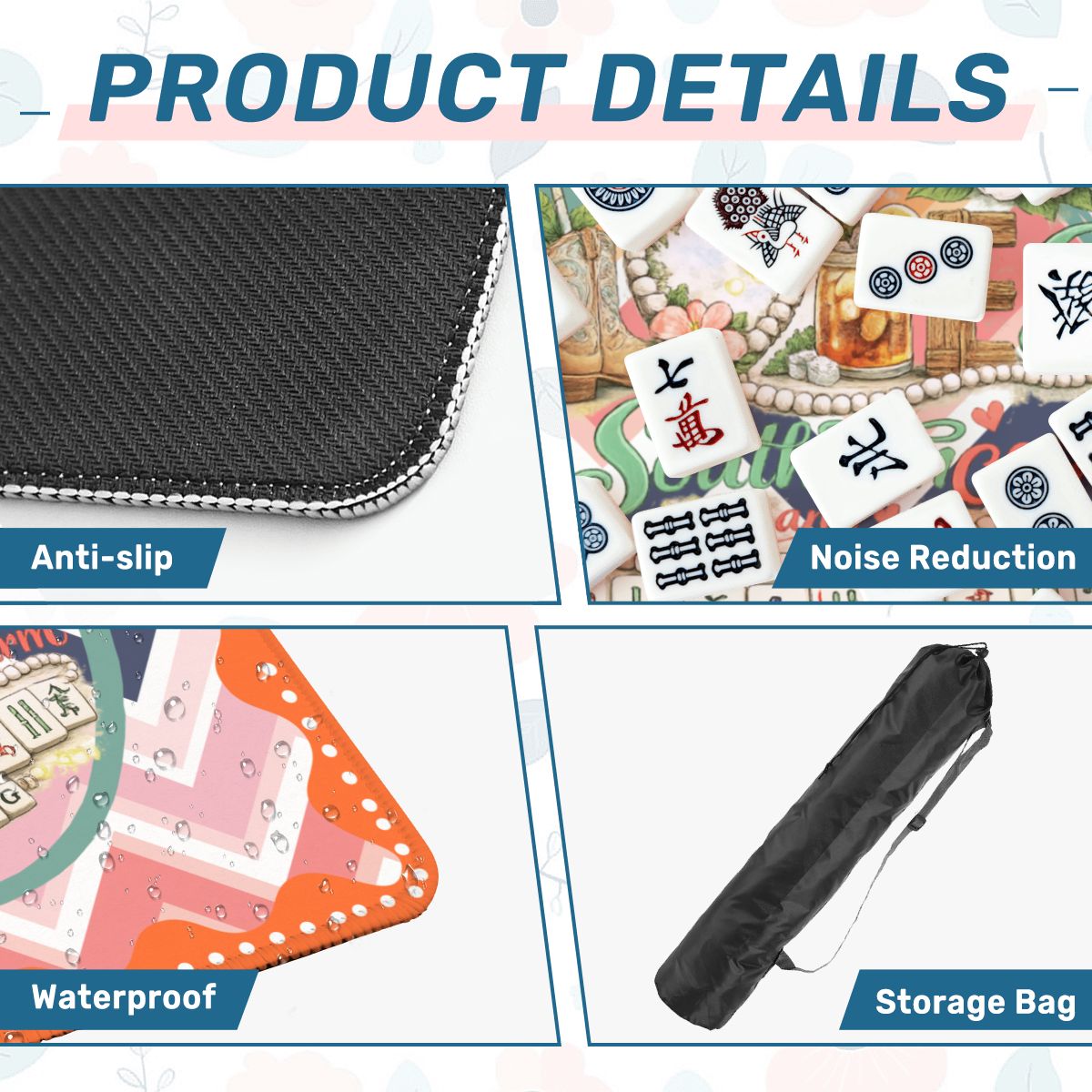 Just A Girl Who Loves Southern Charm And Mahjong Mat - Splash of Color Co.