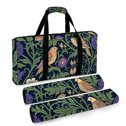 William Morris Inspired Quilted Mahjong Bag Set 3 Pcs - Splash Of Mahj And Color Co.