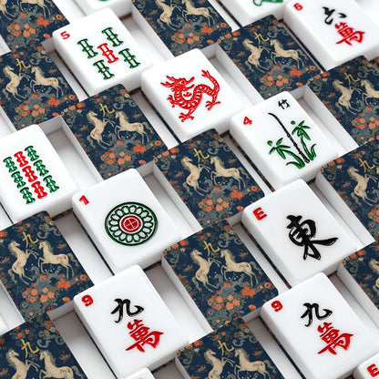 Mahjong Firehorse American Mahjong Tiles And Carry Case Bundle Set - Splash Of Mahj And Color Co.