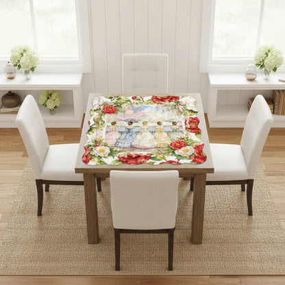 Sweet Home Alabama Southern Belles Scalloped Mahjong Mat - Splash Of Mahj And Color Co.