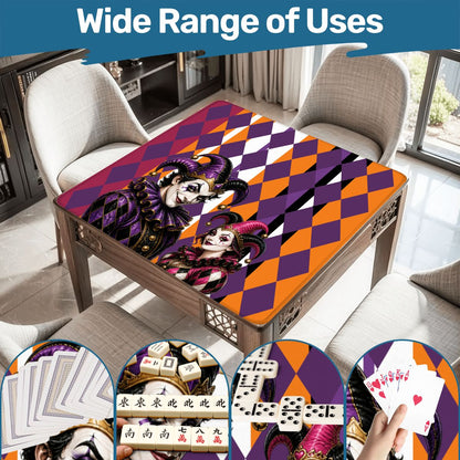 Mahjong Halloween Joker Jesters Harlequin Designed Mahj Mat