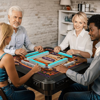 Mahj at the Perk Mahjong Mat - Splash of Color Co.