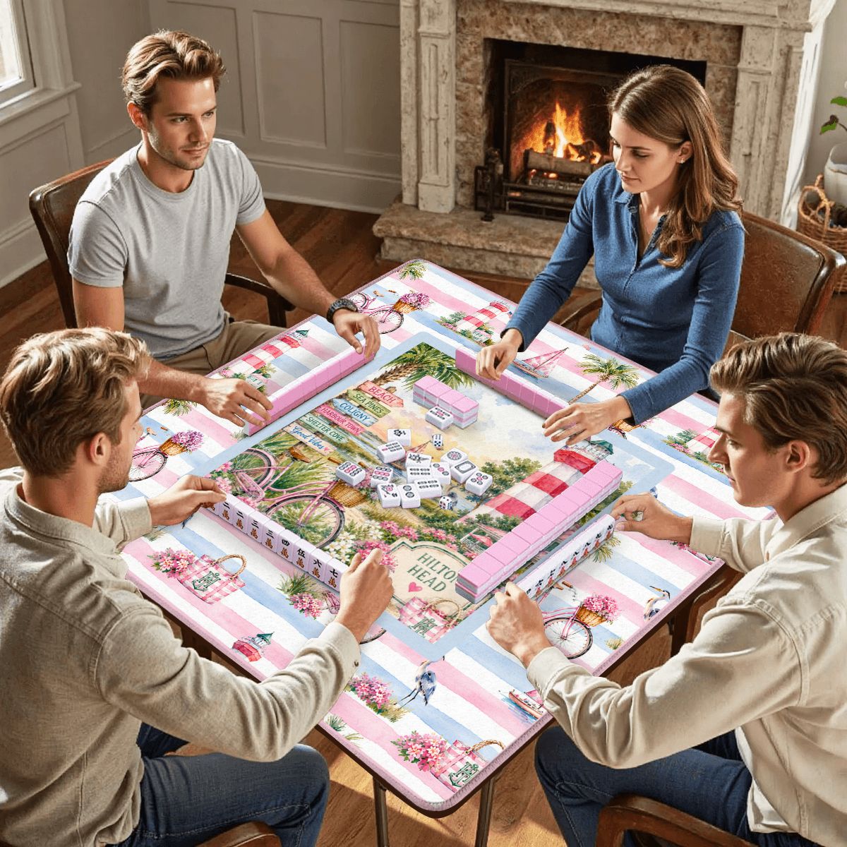 Hilton Head South Carolina Mahjong Mat Coastal Vibes