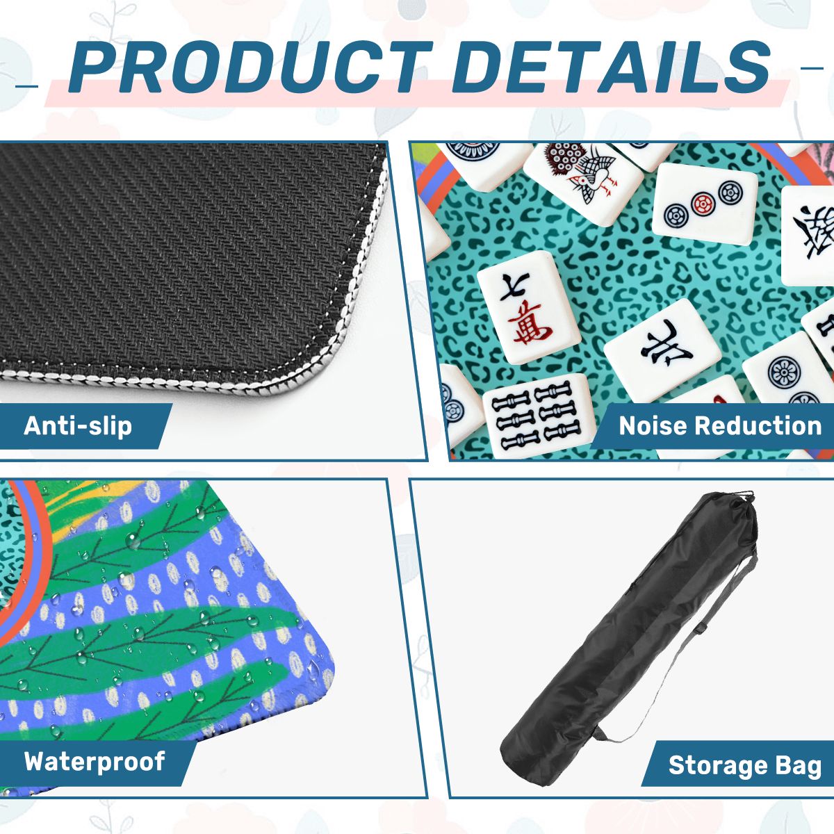 Caribbean Lagoon Mahjong Mat - Splash of Color Co.