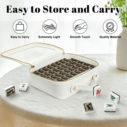 Edgar Allen Poe Raven American Mahjong Tiles With Carry Case - Splash of Color Co.