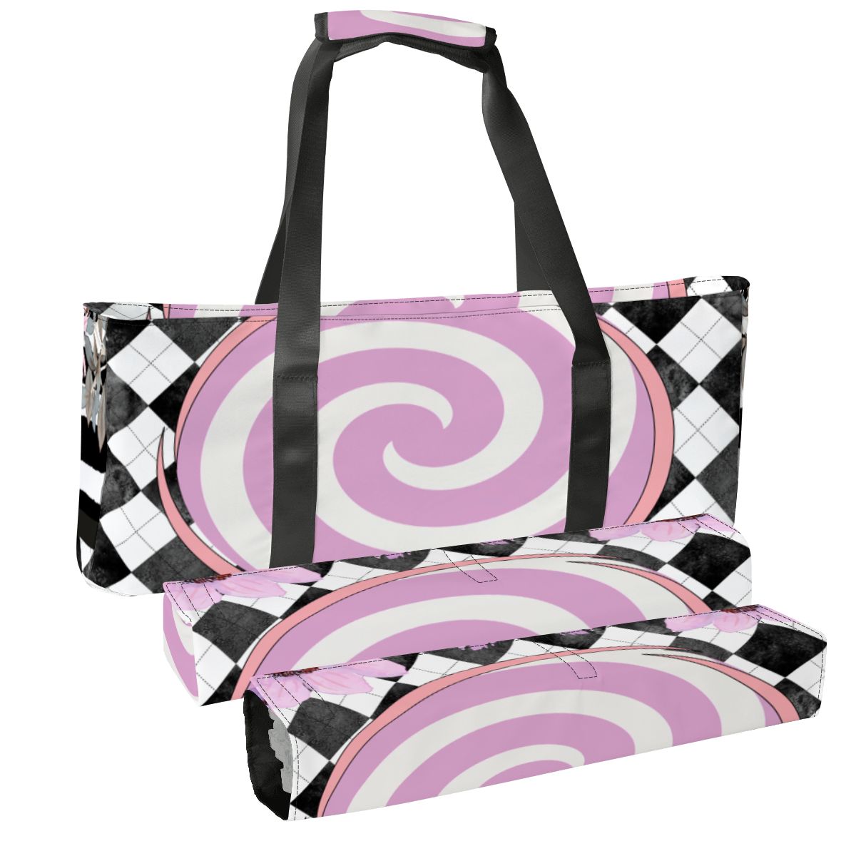 Harlequin Romance Tile And Rack Bundle Mahjong Bag Set - Splash of Color Co.