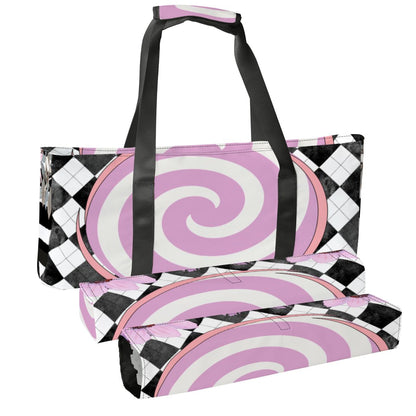 Harlequin Romance Tile And Rack Bundle Mahjong Bag Set - Splash of Color Co.