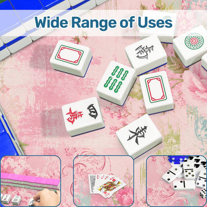 Vintage Shabbylicous Pink Floral Round Mahjong