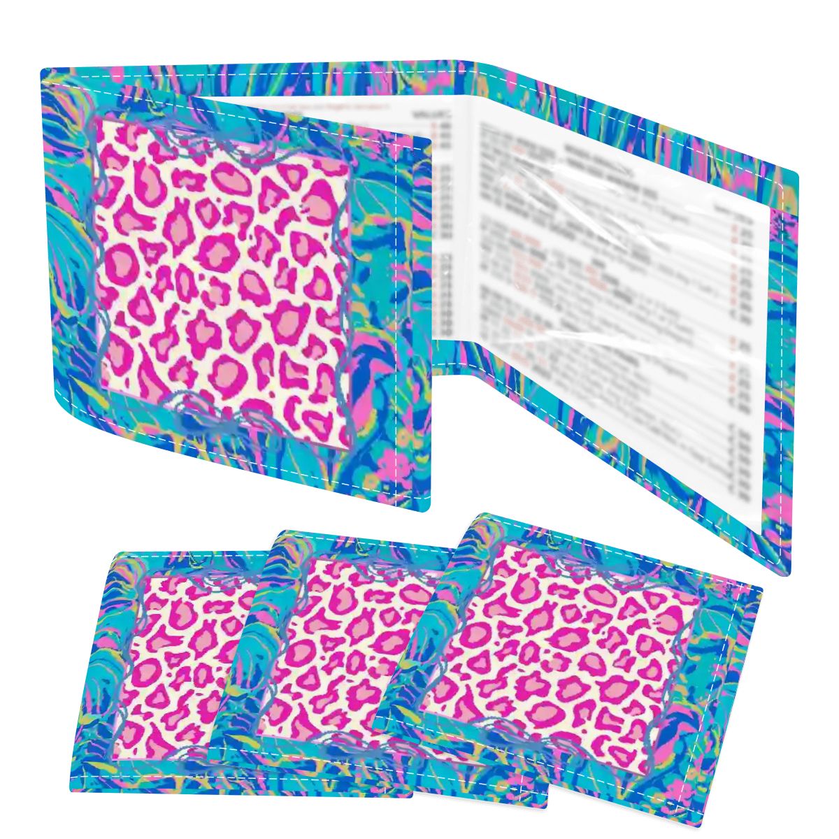Preppy Pastel Garden Club Wild Thing 4 Mahjong Card Holder with Line Finder - Splash of Color Co.