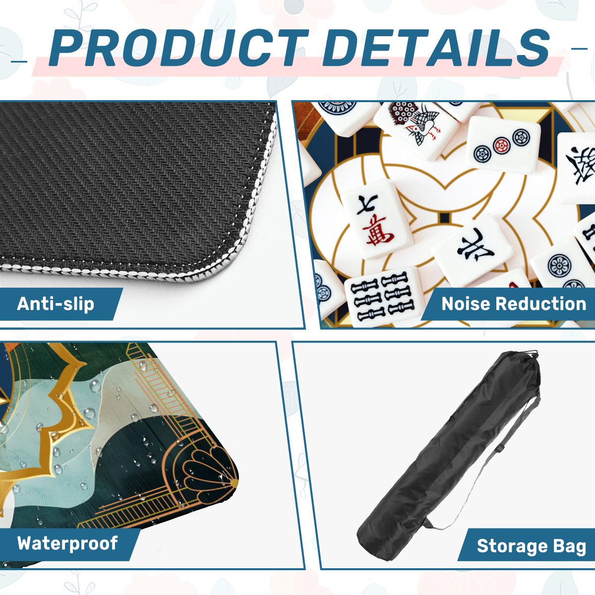 Art Deco Mahjong Mat Speakeasy Collection - Splash of Color Co.