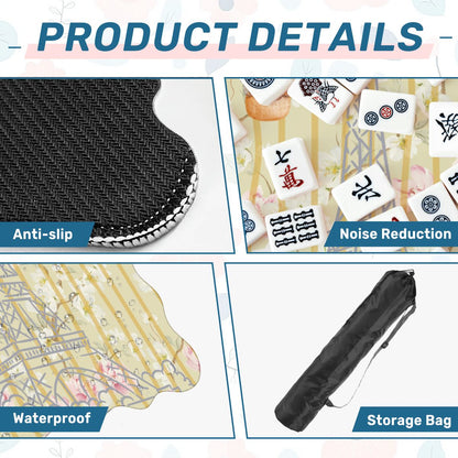 The French Connection Scalloped Mahjong Mat - Splash of Color Co.