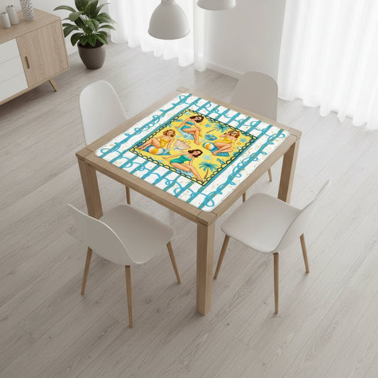 Palm Coast Pinups Mahjong Mat - Splash of Color Co.