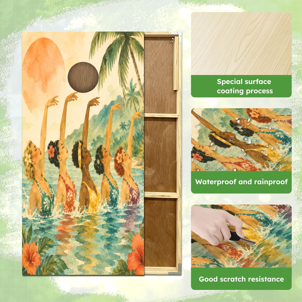 Tropicana Swim Club Cornhole Set 1Pcs