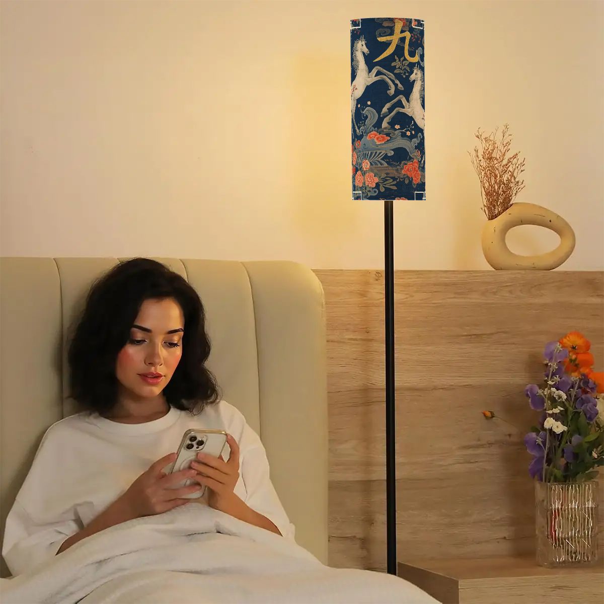 Year Of The Firehorse Modern Floor Lamp - Splash of Color Co.