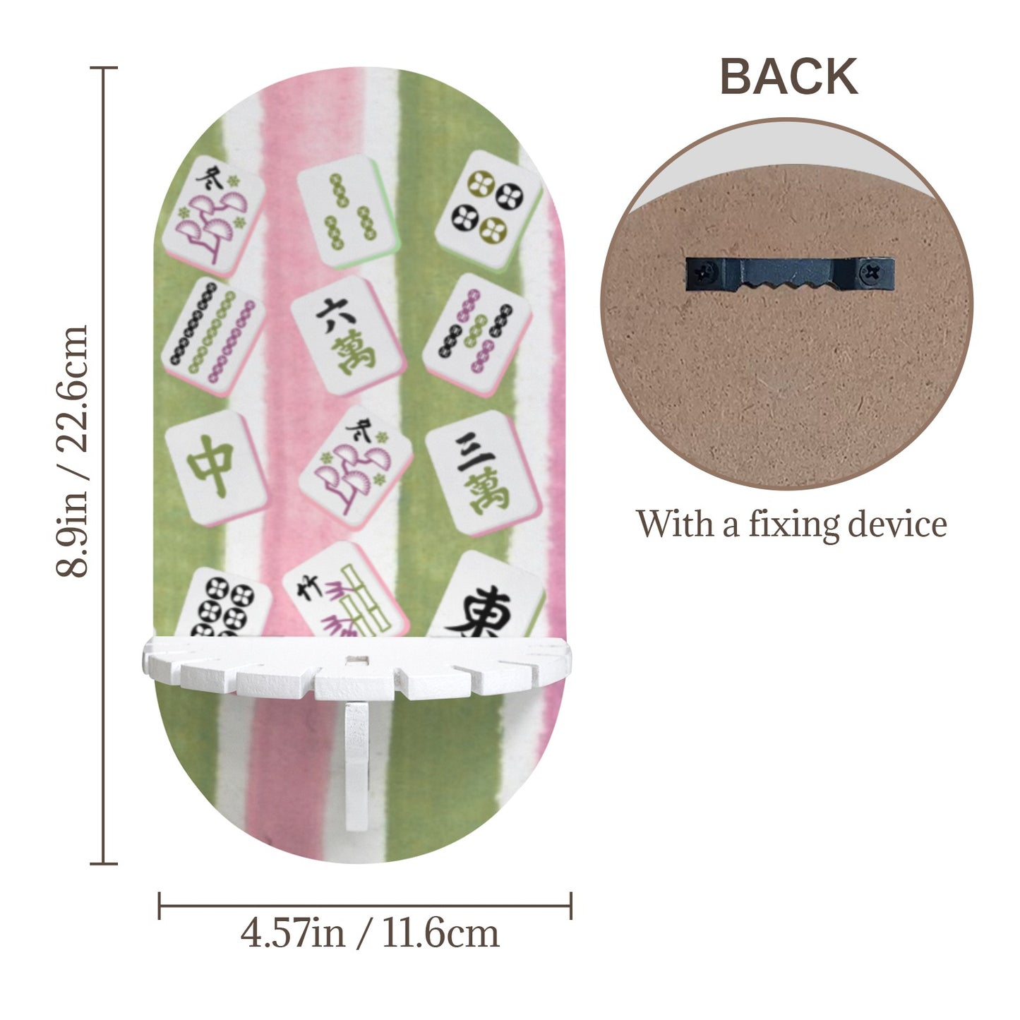Mahjong Watercolor Candle Holder Wall Mounted Candle Holder - Splash Of Mahj And Color Co.