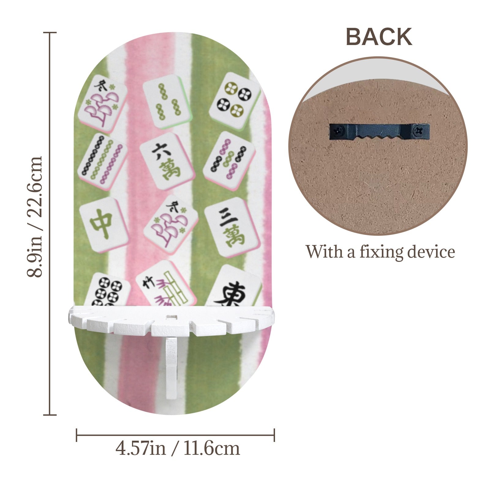 Mahjong Watercolor Candle Holder Wall Mounted Candle Holder - Splash Of Mahj And Color Co.