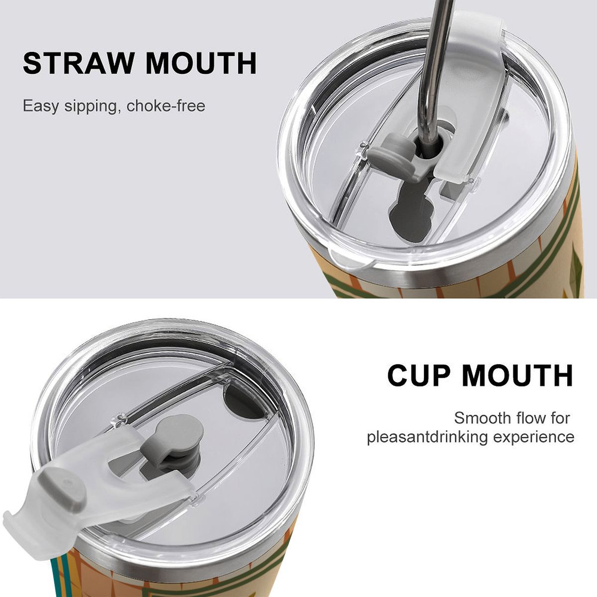 Modcentric Cat Lovers Mahjong 20oz Tumbler with Lid and Straw - Splash of Color Co.