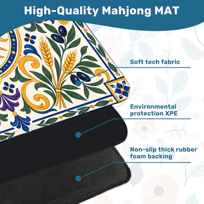 Under The Tuscan Sun Mahjong Mat - Splash Of Mahj And Color Co.