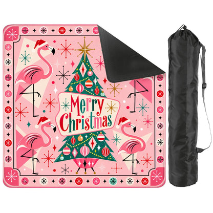 Santa's Pink Flamingos Modtastic Christmas Mahjong Mat