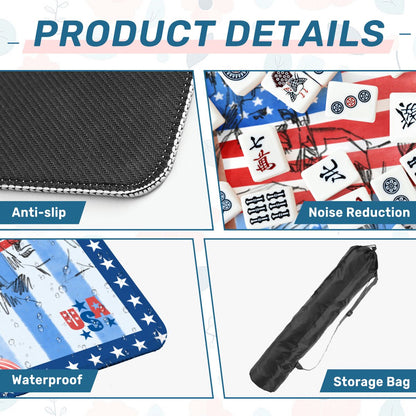 USA Patriotic Mount Rushmore Mahjong Mat - Splash of Color Co.