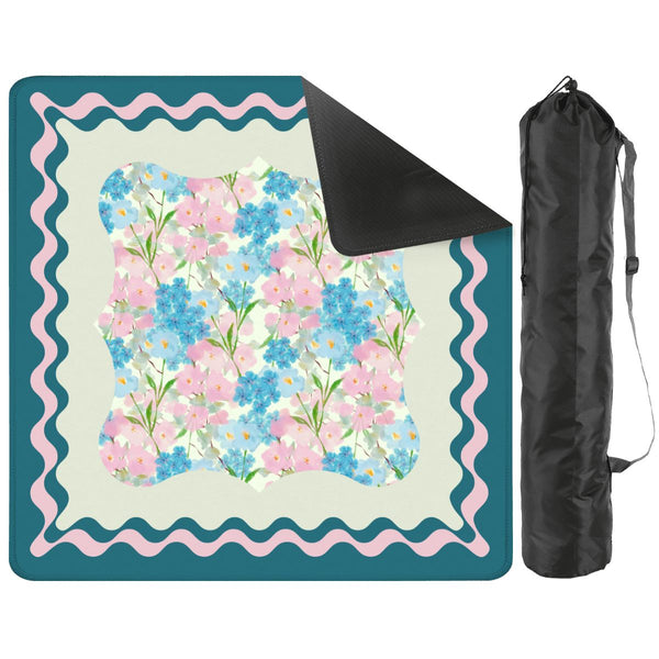 Tealara Bloom Mahjong Mat - Splash of Color Co.