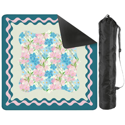 Tealara Bloom Mahjong Mat - Splash of Color Co.