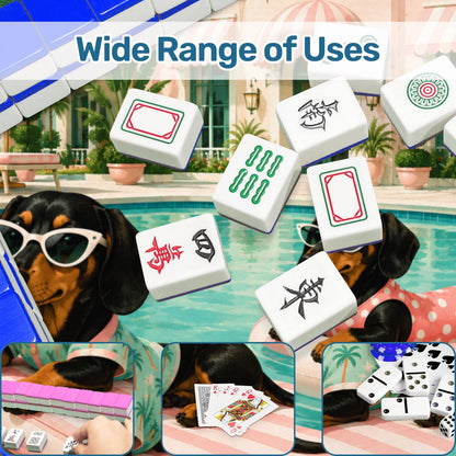 Floating At The Doxie Hotel Round Mahjong Mat