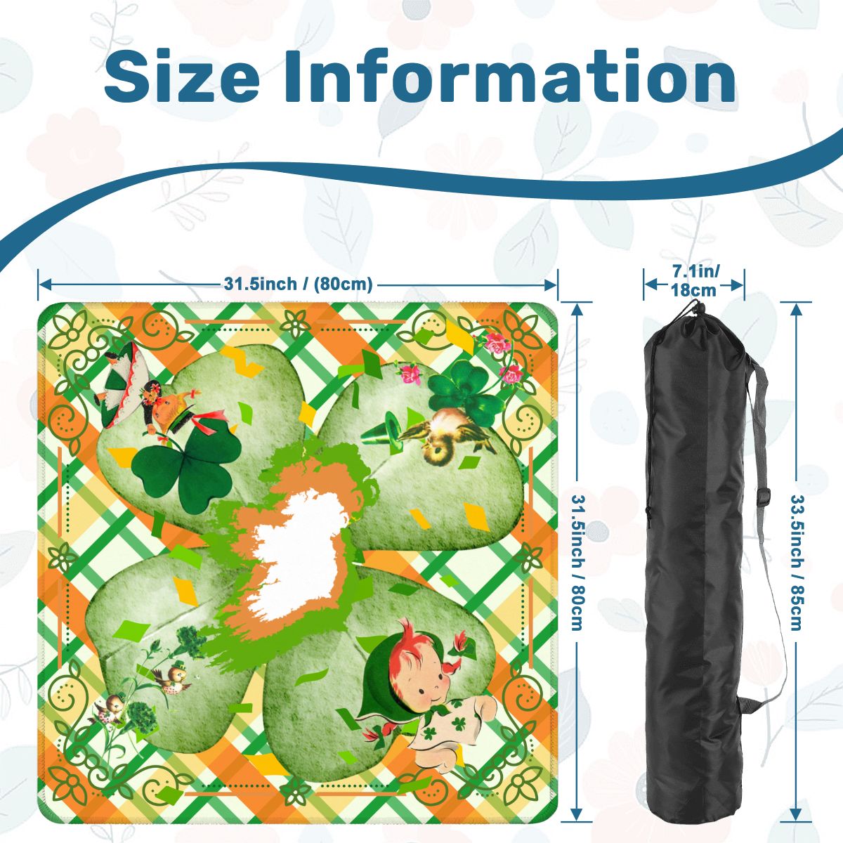 Luck Of The Irish, Vintage Nostalgia Charming Mahjong Mat - Splash of Color Co.