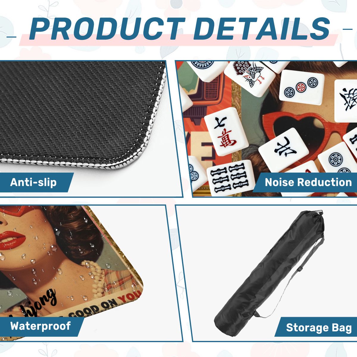 The Era Of Mahjong Looks Good On You Mahjong Mat - Splash of Color Co.