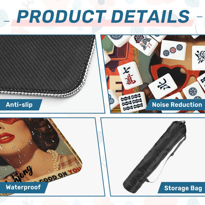 The Era Of Mahjong Looks Good On You Mahjong Mat - Splash of Color Co.