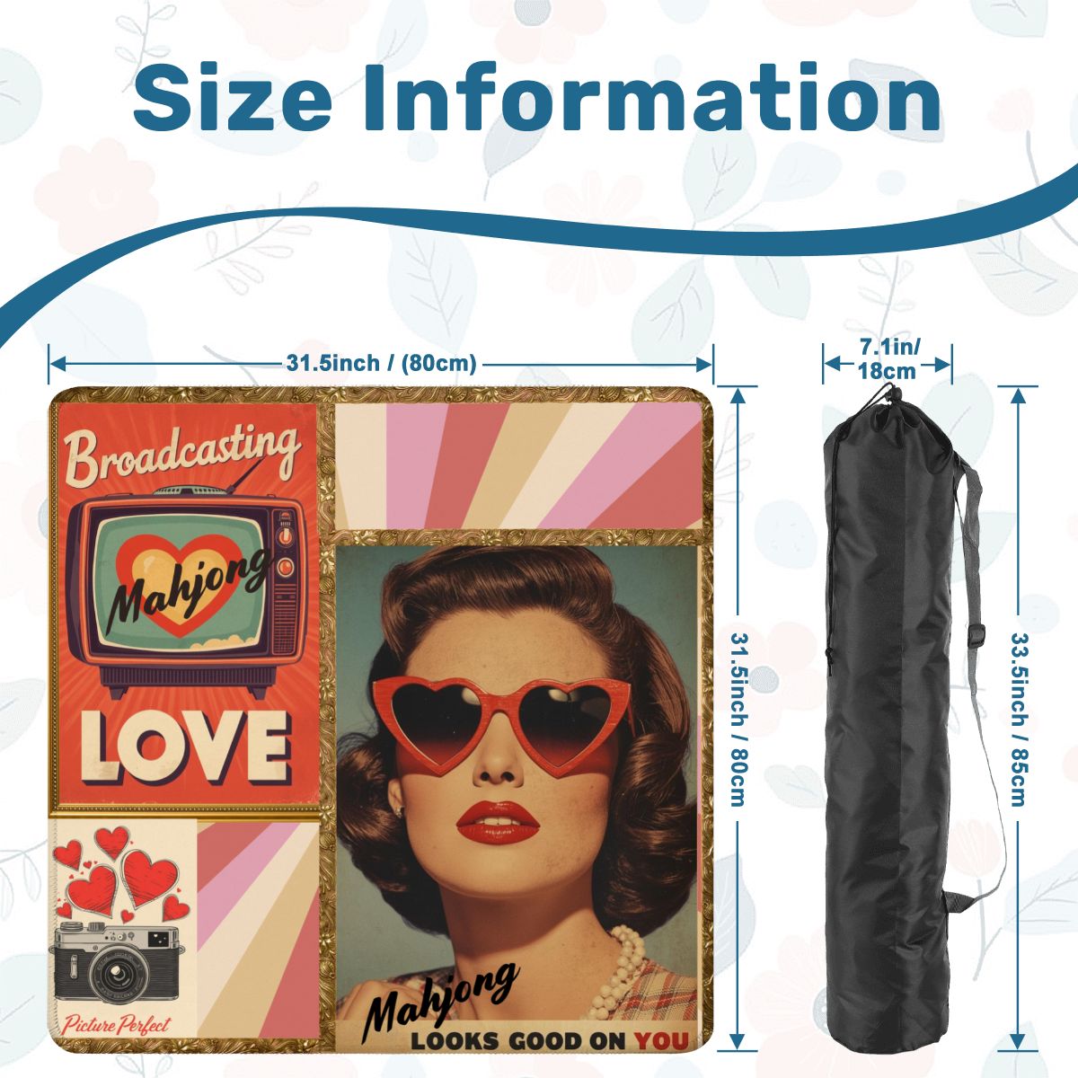 The Era Of Mahjong Looks Good On You Mahjong Mat - Splash of Color Co.