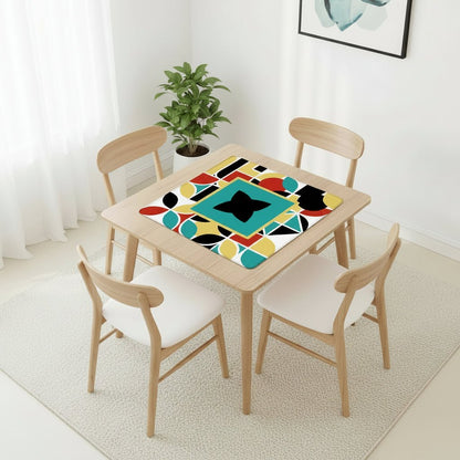 The ModMaxcentric Geometric Mahjong Mat - Splash Of Mahj And Color Co.