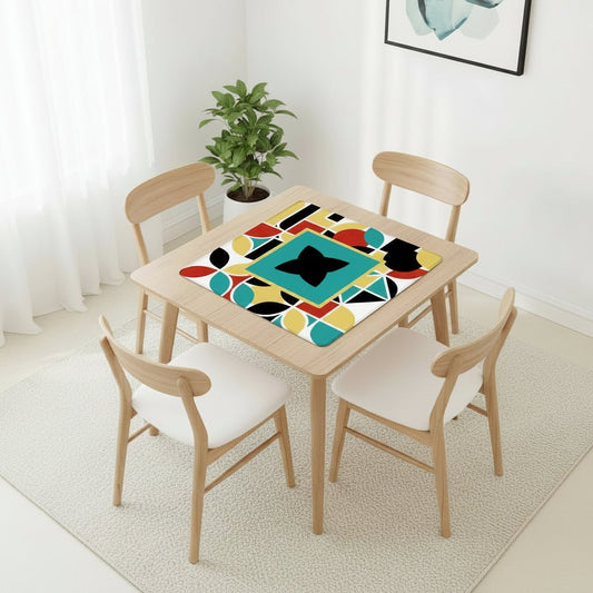 The ModMaxcentric Geometric Mahjong Mat - Splash Of Mahj And Color Co.