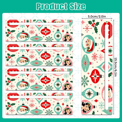 Holly Nostalgic Santa ChristmasMahjong Line Reader 4 Pack
