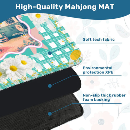 Glamper Boom Yesteryear Daisy Camping, Picnic Mahjong Mat - Splash of Color Co.