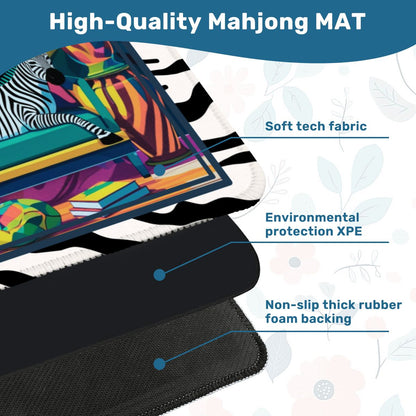 Wild Thang Animal Safari Mahjong Mat - Splash of Color Co.