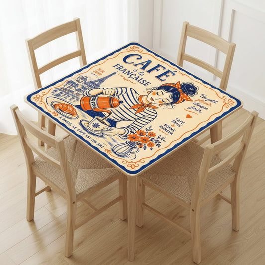 French Cafe Mahjong Mat - Splash of Color Co.