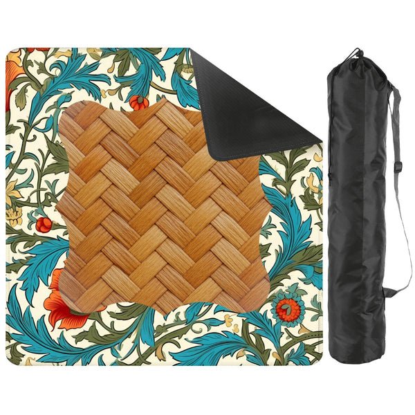 William Morris Floral And Woven Basket Mahjong Mat