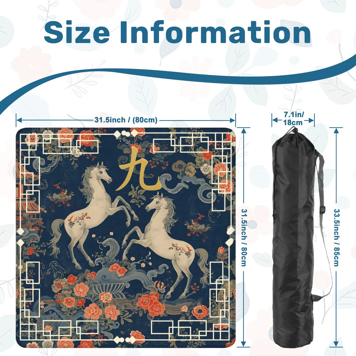Year of the Fire Horse 2026 Limited Edition Mahjong Mat - Splash of Color Co.