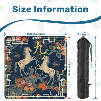 Year of the Fire Horse 2026 Limited Edition Mahjong Mat - Splash of Color Co.