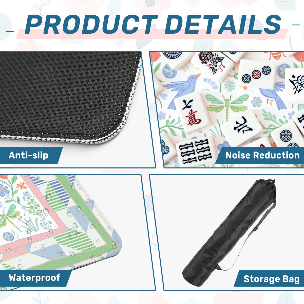 Secret Garden Of Eden Mahjong Mat - Splash of Color Co.