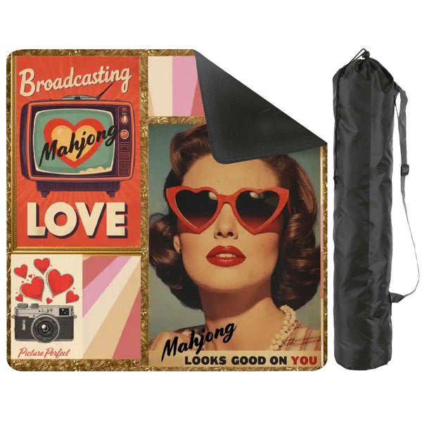 Funny Mini Mahjong Travel Ma, Mahjong Looks Good On You (Ship Rolled up)