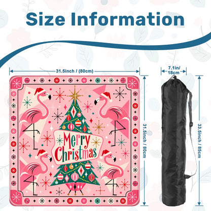 Santa's Pink Flamingos Modtastic Christmas Mahjong Mat