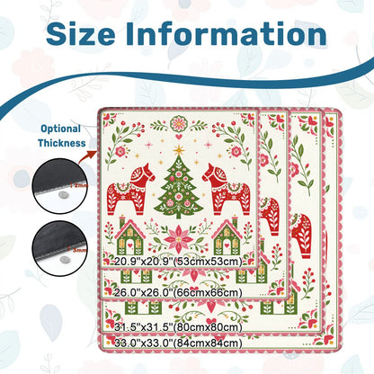 Scandinavian Christmas Whimsiscal Mahjong Holiday Mat