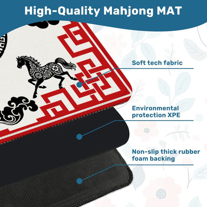 Lucky Qi Asian Mahjong Mat - Splash of Color Co.