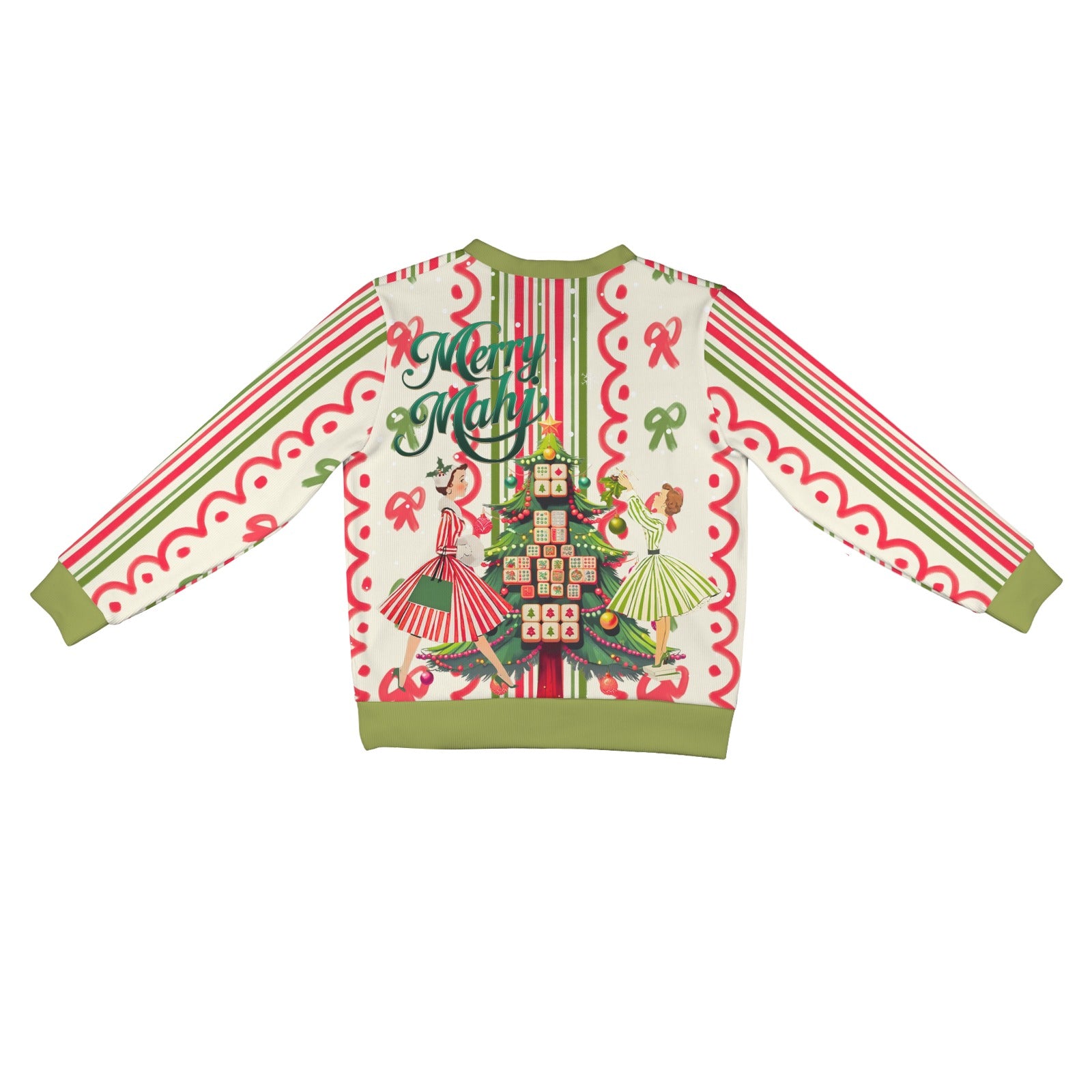 Merry Mahj Women's Mahjong Christmas Cardigan - Splash Of Mahj And Color Co.