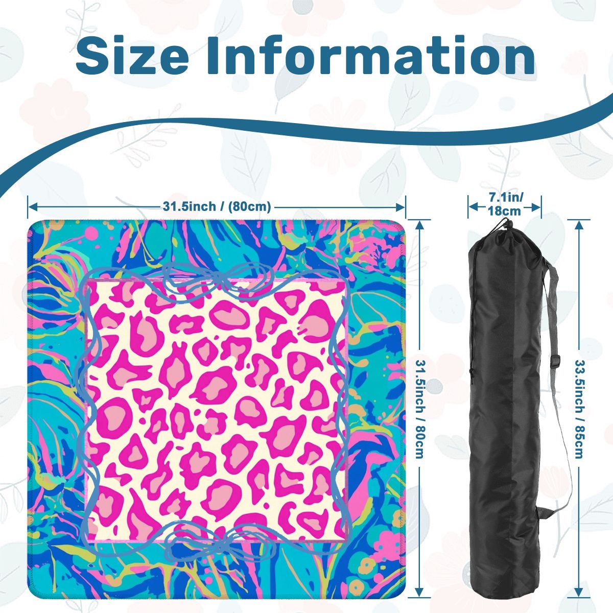 Preppy Pastel Whimsy Garden Club Mahjong Mat - Splash of Color Co.