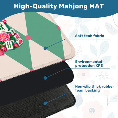 Christmas Harlequin Mahjie Nutcracker Mahjong Mat