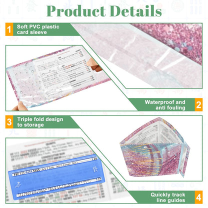 Sparkle Farkle Glitter Glam 4 Mahjong Card Holder with Line Finder - Splash of Color Co.