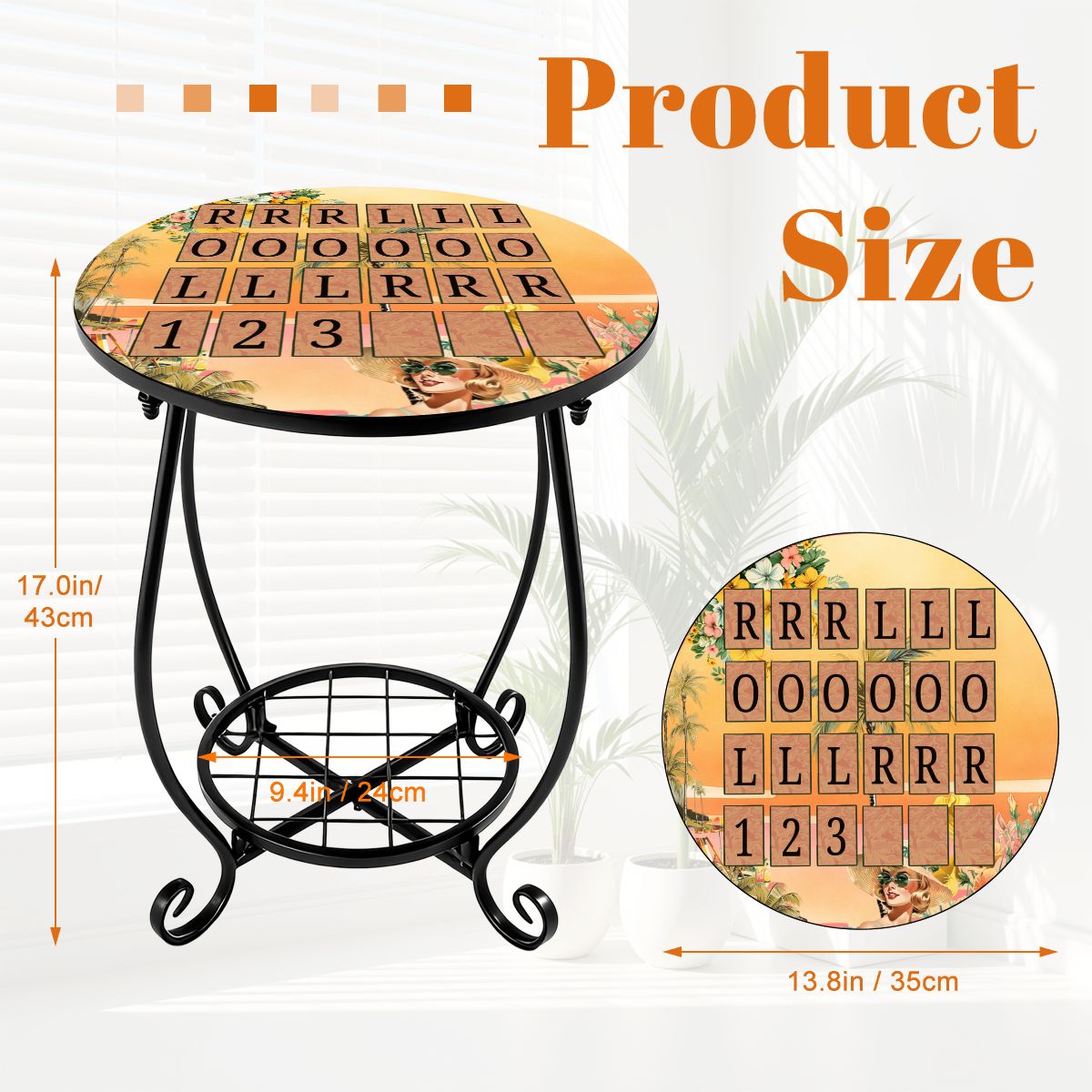 Mahjong Outdoor Solo Play Side Table - Splash of Color Co.